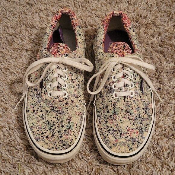 Vans spatter print shoes size 7.5 - Picture 1 of 8